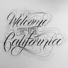 Welcome Tattoo Fonts Cursive Chicano Tattoos Lettering Tattoo Lettering Fonts