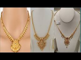 Latest Gold Necklace Designs Below 20 Grams Light Weight Gold Necklace Models Youtube