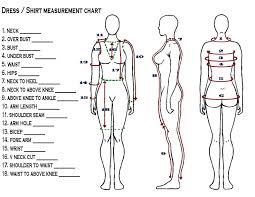 Body Measurements Chart For Women