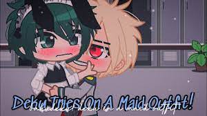 Deluxe my hero academia izuku midoriya maid costume ready to ship now! Deku Tries On A Maid Outfit Maid Deku Bakudeku Bnha Deku Maid Outfit Concept Youtube