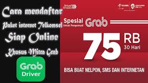 Anda bisa mendapatkan paket internet 10 gb untuk paket kuota murah xtra rejeki 50 mb + unlimited wa, line, gojek, waze 7 hari rp 10 ribu. Cara Daftar Paket Siap Online Telkomsel Untuk Ojek Online Grab Driver Youtube