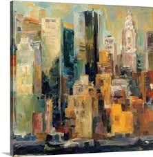 Choose a canvas print in your favourite colour to coordinate with your room. Nyc Skyline Manhattan Skyline Canvas New York Pictures Great Big Canvas