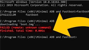 How To Fix Fastboot Errors Failed Remote Unknown Command Failed Command Write Failed Etc Youtube