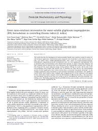 He received an undergraduate degree from universiti tenaga nasional. Pdf Green Nano Emulsion Intervention For Water Soluble Glyphosate Isopropylamine Ipa Formulations In Controlling I Eleusine Indica I I E Indica I Dzolkhifli Omar Academia Edu