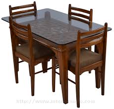 However, all of these styles come in all of these shapes shown. Teak Wood Dining Table Set Pop In Dining Room Furniture Sold By Panchali Furniture Interiors