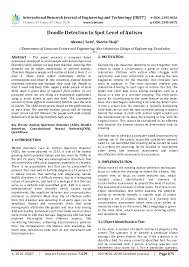 Walz and then you can test on that skill. Pdf Irjet Doodle Detection To Spot Level Of Autism Irjet Journal Academia Edu