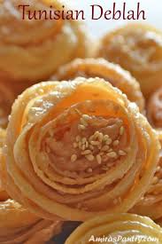 The Tunisian Deblah Middle Eastern Desserts Arabic Sweets Recipes Tunisian Food