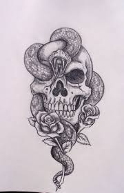 Skull is one of the most powerful elements of the art creations including tattoo designs. Skull And Snake Tattoo Drawing Peepsburgh