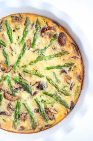 Mushroom Asparagus Crustless Quiche Recipe Asparagus Quiche Recipes Crustless Quiche Stuffed Mushrooms