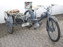 Nsu Quickly Mit Beiwagen Modell Deutsche Bundesbahn Baujahr 1954 Trike Motorrader Beiwagen Nsu Auto