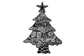 Download Christmas Tree Zentangle Design Svg Cut Files Free Svg Cut Files Create Your Diy Projects Using Your Cricut Explore Silhouette Yellowimages Mockups