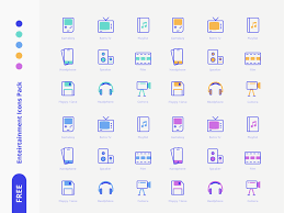 Entertainment Icons Pack Icon Pack Free Icon Packs Design Freebie