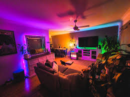 My Partners Plant Obsession Paired With My Led Ambient Lighting Obsession Makes For A Super Relaxed Vibe For Our Living Room Berkeley Vale Nsw Australia Amateurroomporn