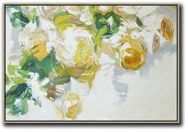 I just created a new skillshare class! Extra Large 72 Acrylic Painting Horizontal Abstract Flower Painting Living Room Wall Art Hand Painted Original Art M6p4