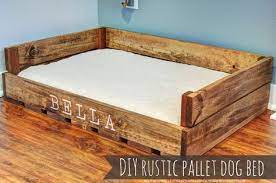 The other pallet, since we only had 2, was used for the back wall. 20 Pallet Dog Bed Ideas Dog Bed Pallet Dog Beds Diy Dog Stuff