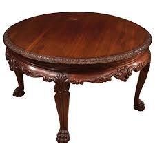 A custom made rustic coffee table is often called the anchor of the living room.the classic low table can pull a space together and set the tone that incorporates all the other furniture elements. 20th Century Oriental Wood Chinese Round Coffee Table 1970 At 1stdibs