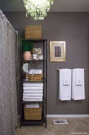 Storage cabinets allow you to store food, linens, tools, bathroom products, and more, making them perfect for homes that don't have enough closet space. My Home Tour The Bathroom Lia Griffith Restroom Decor Apartment Bathroom Bathrooms Remodel