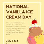 National Vanilla Ice Cream Day