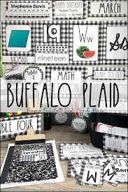 Black And White Buffalo Plaid Classroom Decor Pin On Classroom Decor