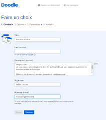 L'interviewé répond à un questionnaire sur un site web. Doodle Veritable Outil De Sondage