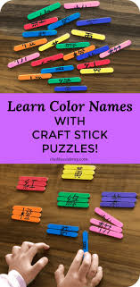 By ally spier these days, jigsaw puzzle buzz abounds. Craft Stick Puzzles A Fun Way To Learn Color Names In Chinese