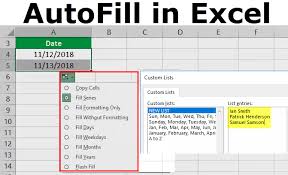 Autofill In Excel Top 5 Ways Of Autofill Option In Excel