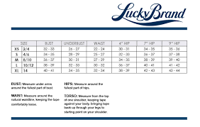 28 Prototypical Lucky Brand Plus Size Chart