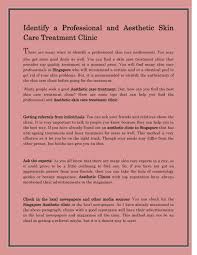 Aesthetic skin care center llc was established in 1997. Identify A Professional And Aesthetic Skin Care Treatment Clinic By Vivian Pochinki Issuu