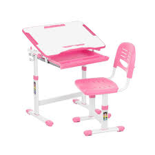 Keep this kids coloring and crafting with this perfect sized kids table and chairs. Ikayaa Childrens Study Desk Chair Table Set Tiltable Table And Chair For Kids Art Table Set Work Station Height Adjustable Buy Online In Burundi At Burundi Desertcart Com Productid 48810045