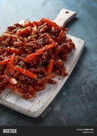 Find calories, carbs, and nutritional contents for chinese takeaway. Crispy Shredded Beef Image Photo Free Trial Bigstock
