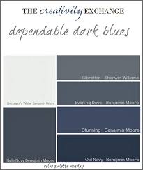 Behr paints chip, color, swatch, sample and palette. Dependable Dark Blue Paint Colors