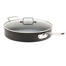 Amazon Com Emeril By All Clad E9208264 Hard Anodized Nonstick 5 Quart Saute Pan With Lid Cookware Black Kitche Hard Anodized Cookware Cookware Set Saute Pan