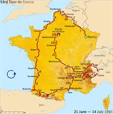 Here is all the info you need for the big race. 1966 Tour De France Wikipedia