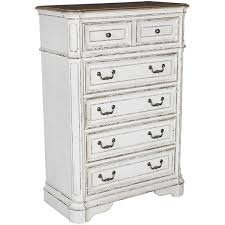 Magnolia manor bedroom queen size upholstered bedroom set includes queen upholstered headboard, footboard, rails, dresser with mirror liberty furniture bedroom collections are customer favorites. Magnolia Manor 5 Drawer Chest 244 Chst Liberty Furniture Afw Com