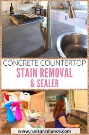 Alibaba.com offers 4,148 cement countertop products. Removing Countertop Stains Concrete Countertop Sealer Run To Radiance