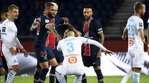 In the last six meetings psg has scored 19 goals against marseille. Paris St Germain 0 1 Marseille Five Sent Off In Injury Time After Brawl Bbc Sport