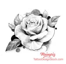 Rose Tattoo Design Black And Grey Rose Tattoo Realistic Rose Tattoo Rose Tattoo Design