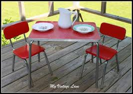 Vintage 1950 S Childrens Table And Chair Set Childrens Table Table And Chair Sets Wooden Table And Chairs