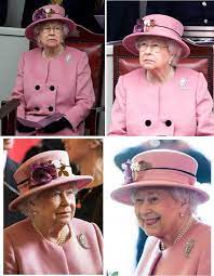 Queen Elizabeth Ii Wore A Powder Pink Coat By Stewart Parvin With A Matching Hat With Floral Detail By Rachel Tr Queen Elizabeth Ii Queen Elizabeth Queen Hat