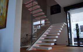 Wrought iron which can be lovely, but it had tulips and was partially gold (?). Corian Staircase With Led Lighted Treads Siller Stairs