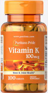Check spelling or type a new query. Vitamin K 100 Mcg 100 Tablets Vitamin K Supplements Puritan S Pride
