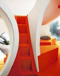 Colour Blast Odile Decq Renovates Antti Lovag S Iconic Maison Bernard In France Interior Architecture Architecture House Bubble House