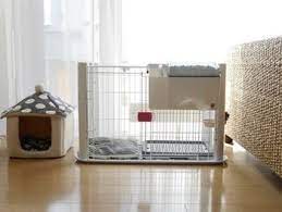 北欧 シンプルスタイルの部屋で楽しむ 犬のいる暮らし キナリノ 犬のケージアイデア 犬 犬の部屋