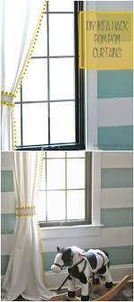 Affix the felt curtain to the velcro. 20 Elegant And Easy Diy Curtain Ideas To Dress Up Your Windows Diy Crafts