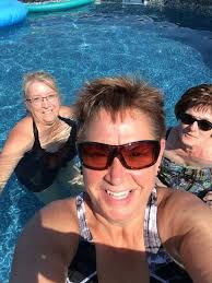 So I've never actually been to a swim meet…until tonight!!! Ryker and I  showed up to cheer