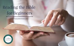 A good place to start reading the bible is at the beginning. Dhsuujmsknzsqm