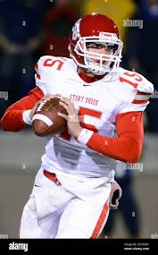 Stony Brook quarterback Kyle Essington looks to pass against Montana State  during the first half of their NCAA college football playoff game at Bobcat  Stadium in Bozeman, Mont., Saturday, Dec. 1, 2012. (