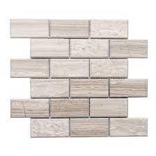 Reclaimed wood subway tiles are custom milled from recycled wyoming snow fences and are the industry's newest innovation to reclaimed wood interiors. Merola Beveled Wooden White Subway Tile Mer Bvl Wdn Wt Home Decor Az