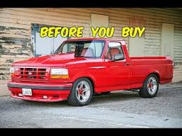 Ironically, by the time production lightnings hit the street, gm had already pulled the plug on its two muscle trucks. Watch This Before You Buy A Ford F150 Svt Lightning 1993 1995 Youtube