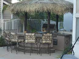 Get the taste of outdoor grilling and the convenience of an indoor kitchen with one of our luxury outdoor grill islands. Two Piece Bbq Island With Grill Doors Drawers Mini Fridge Bar Stools And Palapa Bbq Island Backyard Outdoor Furniture Sets